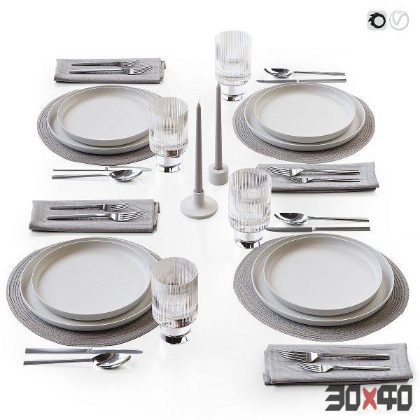 Table setting 45-30x40 Mood