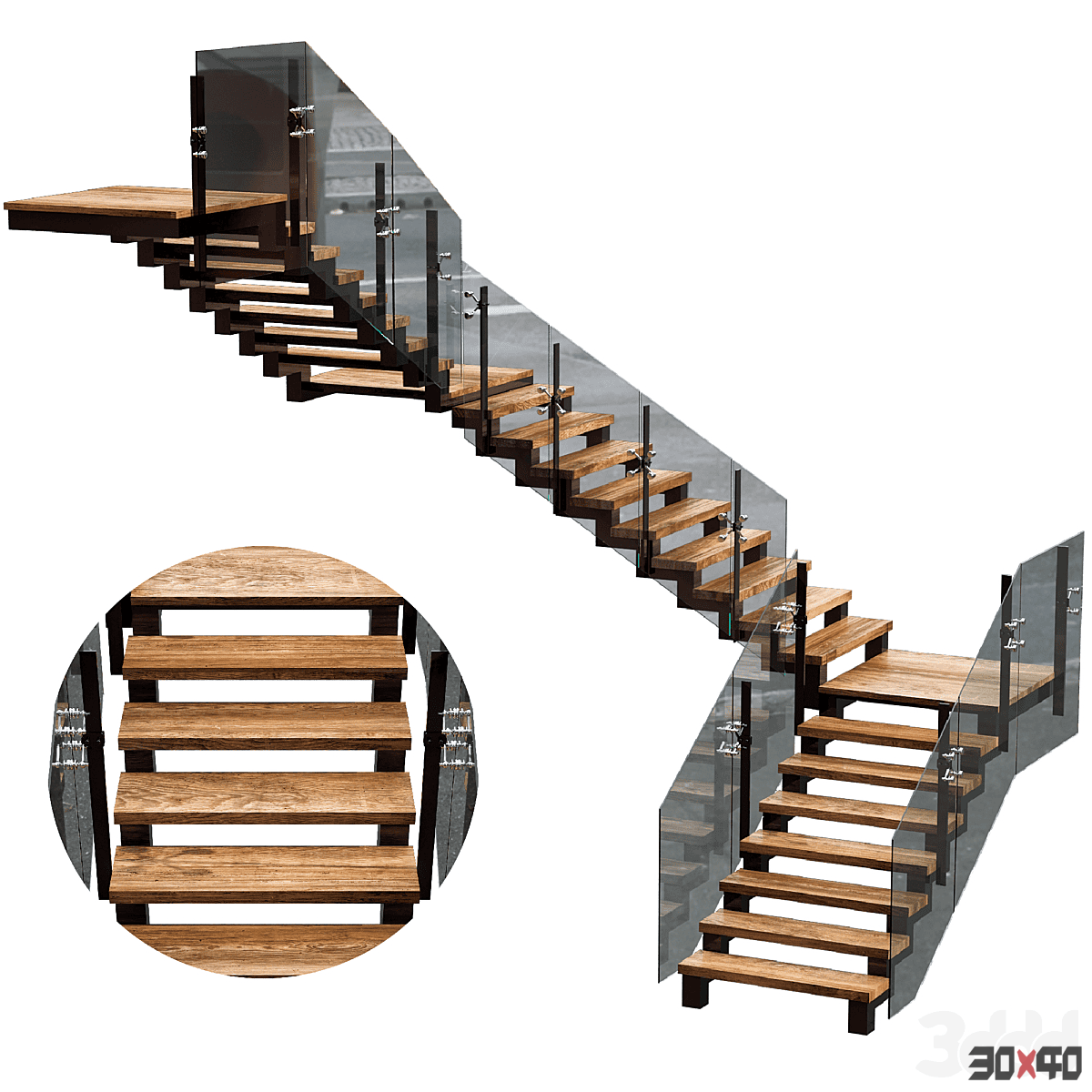 MODERN STAIRS NO1-30x40 Mood