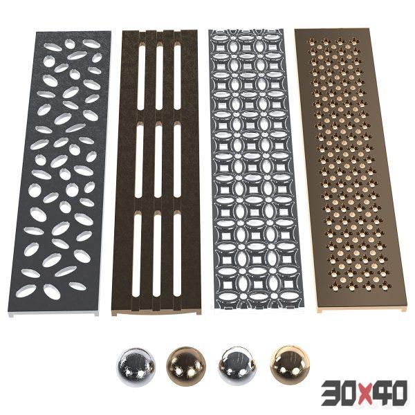 Drainage drainage decorative grids TDS-30x40 Mood