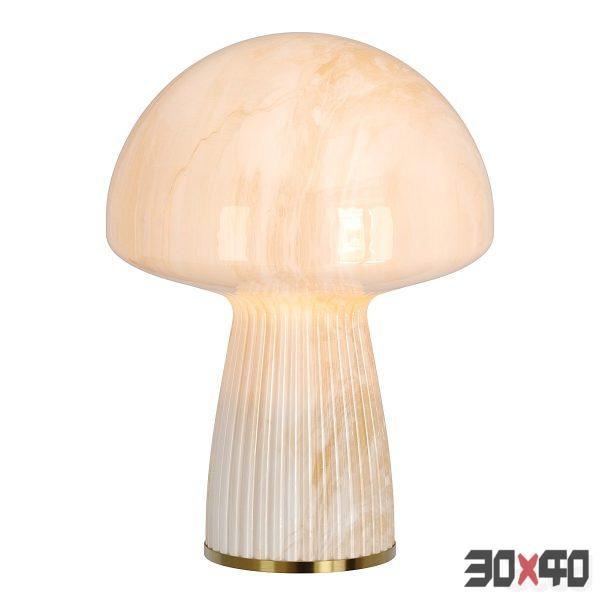 White Porcini Mushroom Table Lamp-30x40 Mood