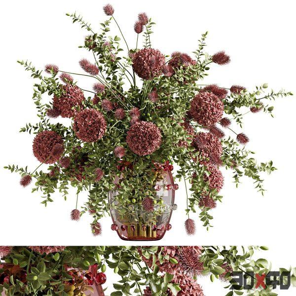 bouquet of balls and fruits in a glass vase 11-30x40 Mood