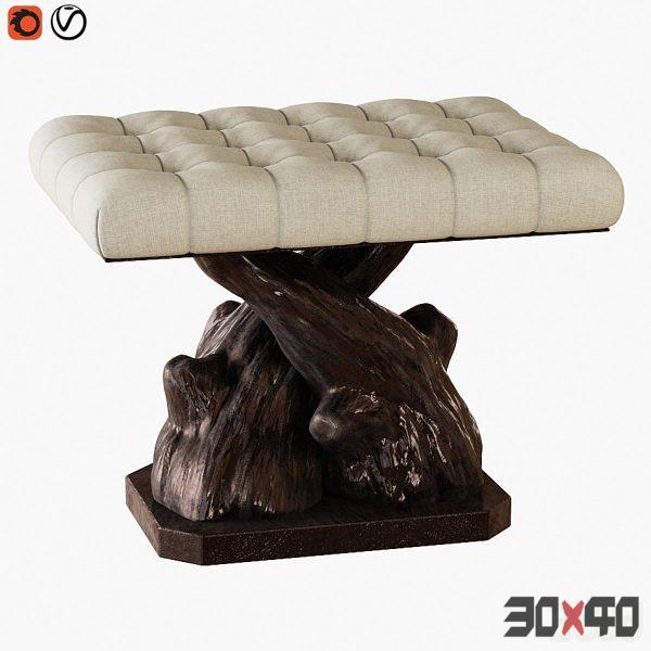 Pouf Boiserie-30x40 Mood