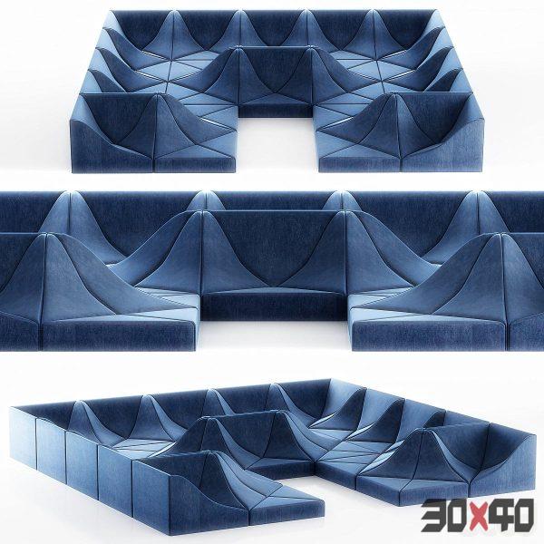 Pierre Paulin Exhibit at Galerie Perrotin-30x40 Mood