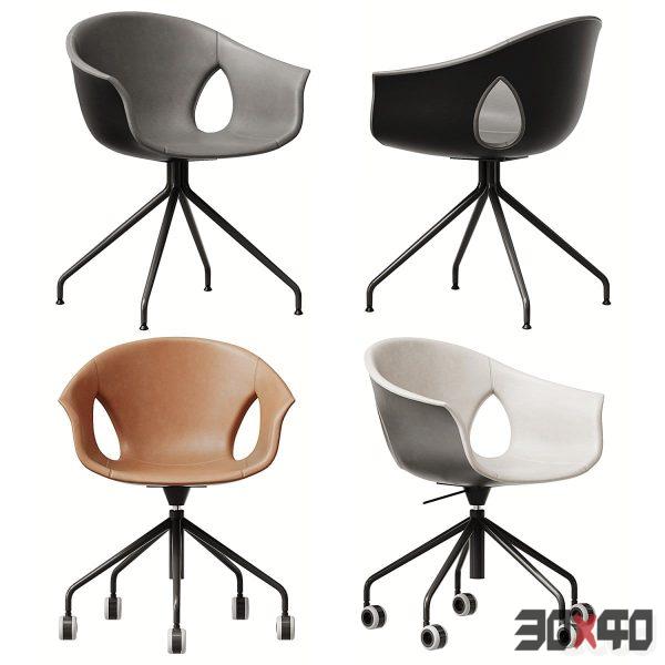 Poltrona Frau-office chair set 2-30x40 Mood