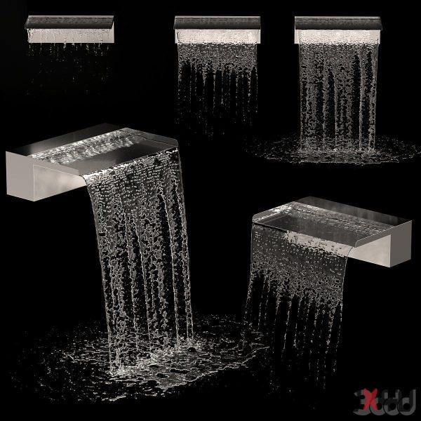 Wasserfall edelstahl 02-30x40 Mood