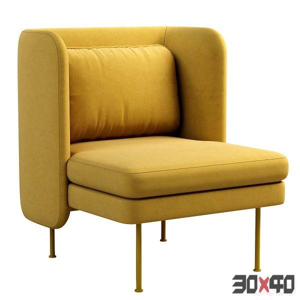 Bloke Velvet Lounge Chair