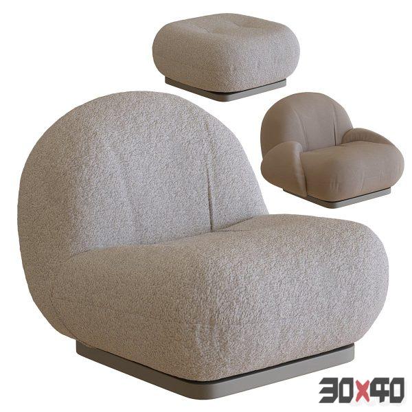 Pacha Lounge Chair - Gubi-30x40 Mood
