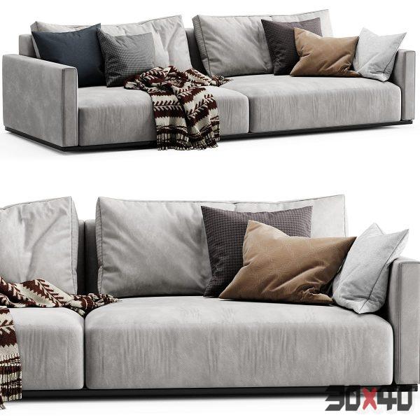 Minotti Torri 2 seat sofa-30x40 Mood