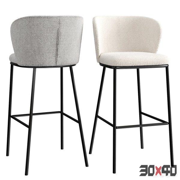 Ciselia Bar Stool-30x40 Mood