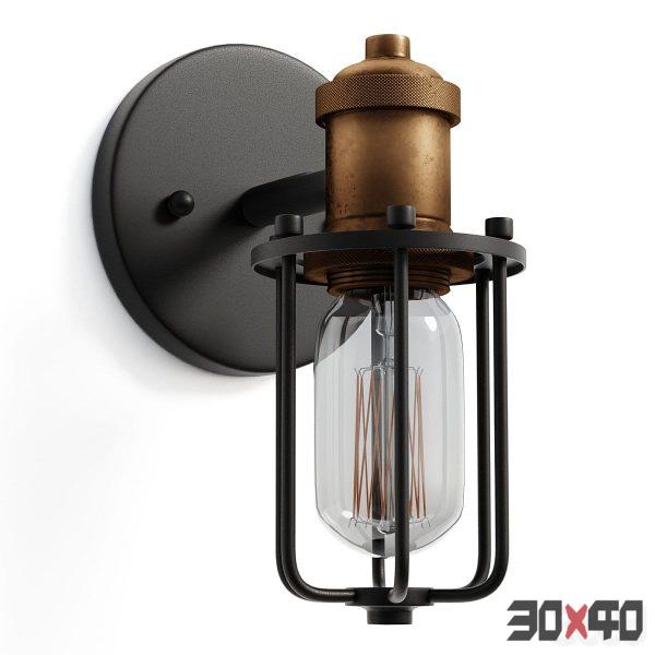 Warehouse Cage Bath Sconce-30x40 Mood