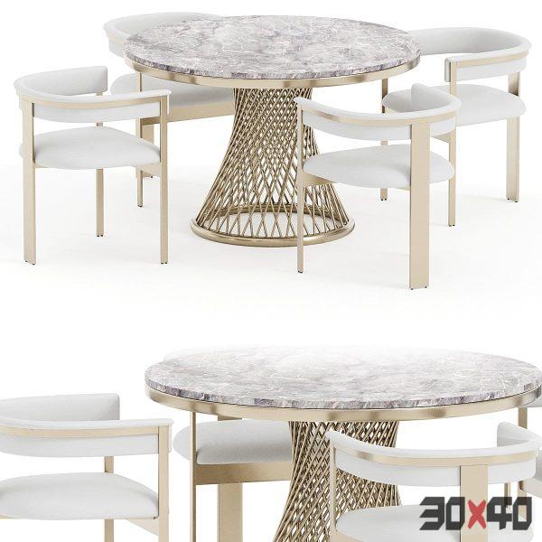 Darcy Dining Chair with Table-30x40 Mood