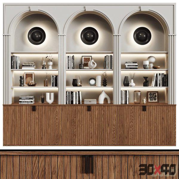 Mid-century shelving unit 01