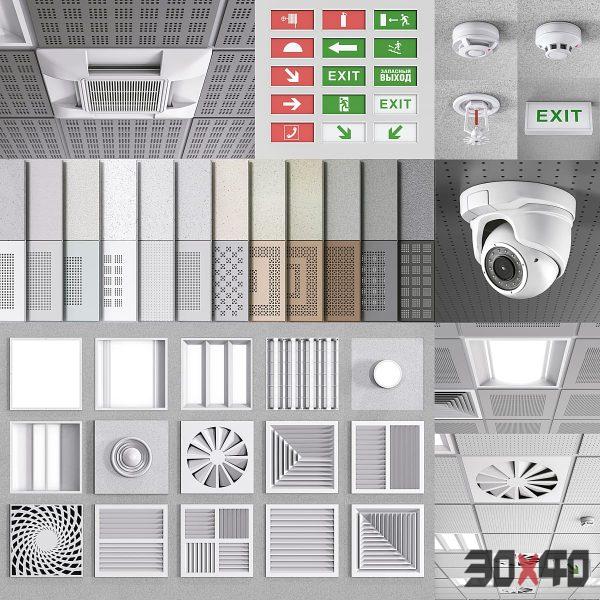 Ceiling set Armstrong 2-30x40 Mood