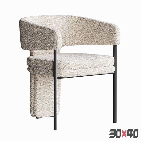Small yarn dining chair-30x40 Mood