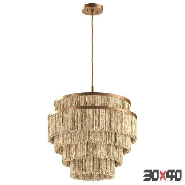 Julia Tiered Fringe Chandelier