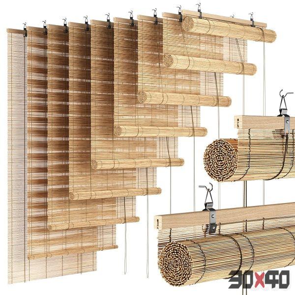 Bamboo roller blinds 2-30x40 Mood