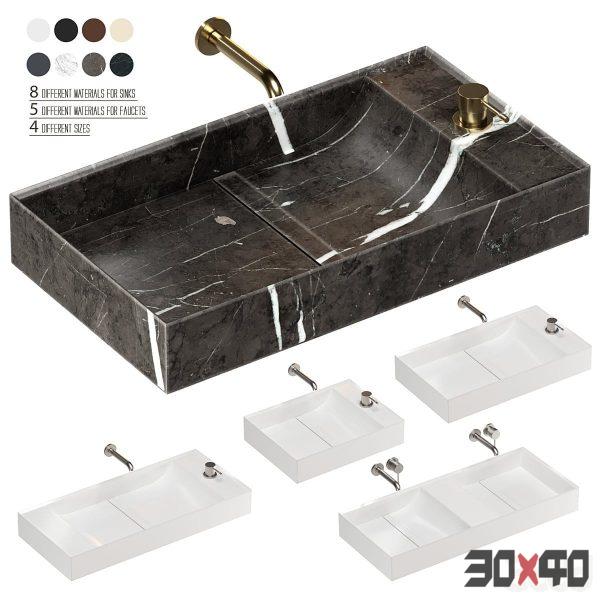 INBANI PARAL washbasins set-30x40 Mood