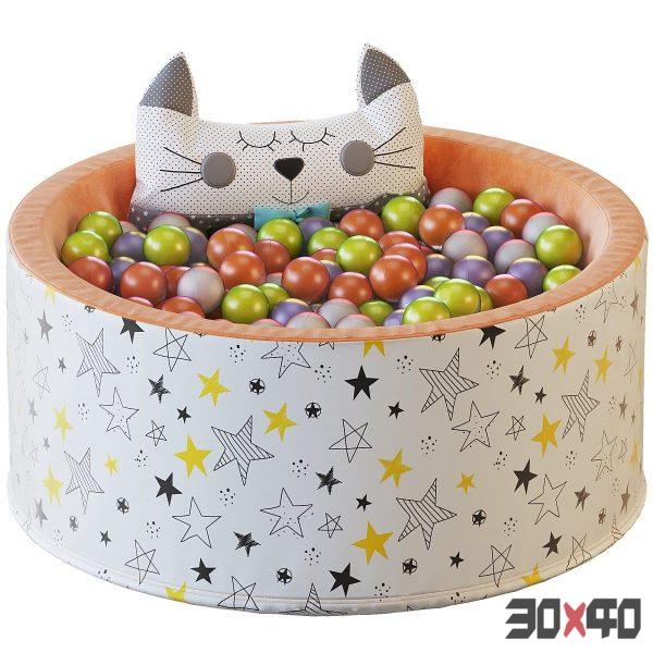 Pool dry with Welox balls-30x40 Mood