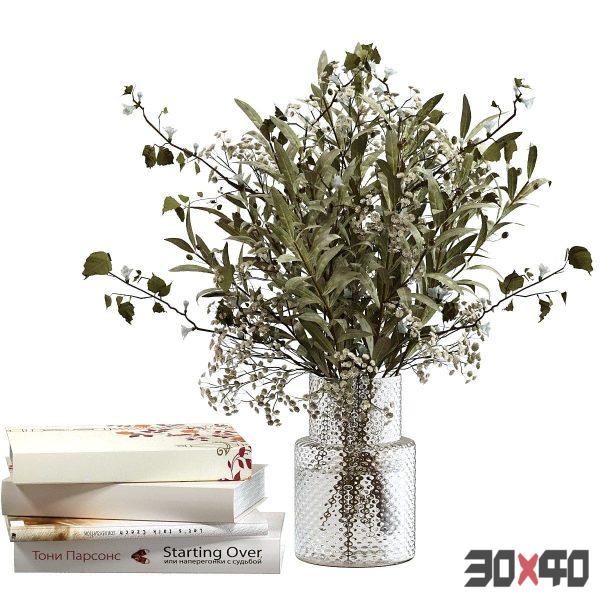 Decorative set with books