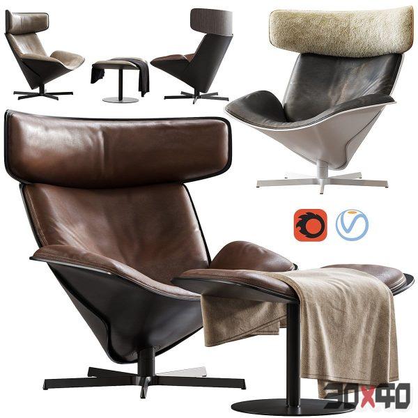 Armchair Almora by b&b italia