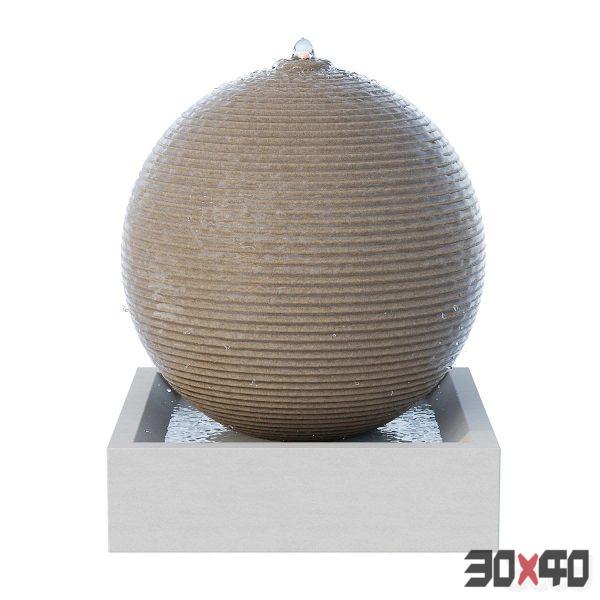 Ribbed Sphere Fountain