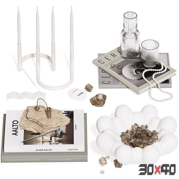 Decorative Set 009 Bloom Vase