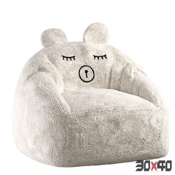 Teddy bear chair Midou La Redoute-30x40 Mood