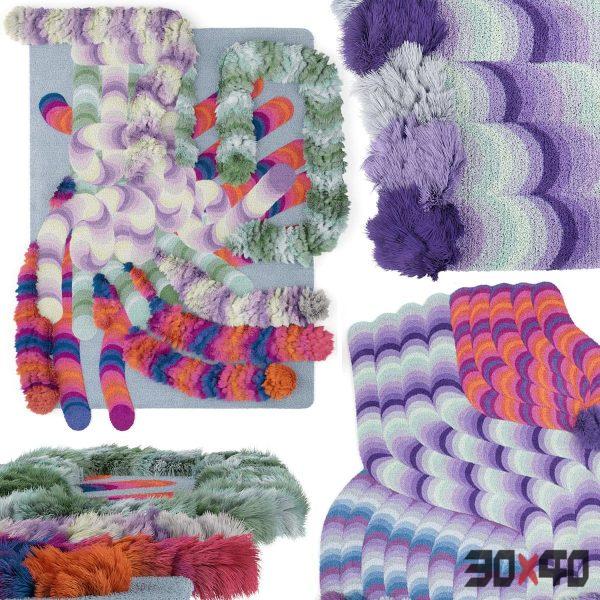 2 Carpets CC TAPIS - PIPELINE WALLHANGING 1 & 2-30x40 Mood