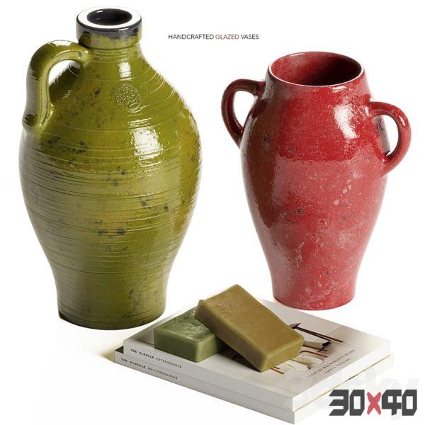 Pottery Barn - Handcrafted Oakhurst and Corbel Vases-30x40 Mood