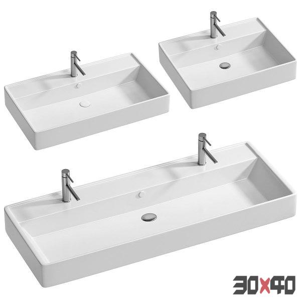 Jacob Delafon Vivienne washbasin-30x40 Mood