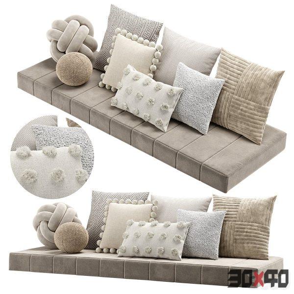 Set of decorative pillows 2-30x40 Mood