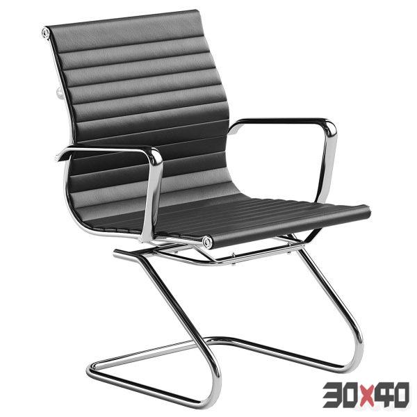 Charlie Visitor Office Chair Black PU