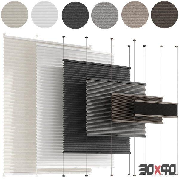 Animated pleated curtains-30x40 Mood