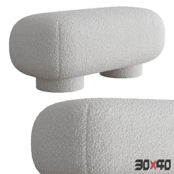 Banquette Koto Cozy Ivory-30x40 Mood