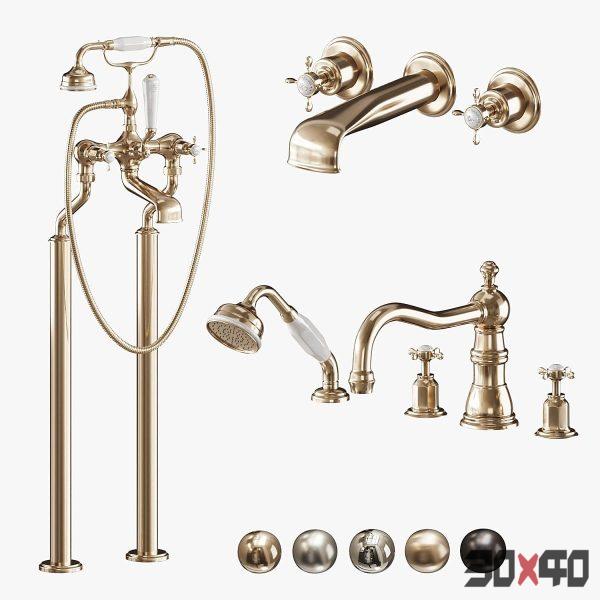 Perrin & Rowe Edwardian Collection Bathroom Faucet-30x40 Mood