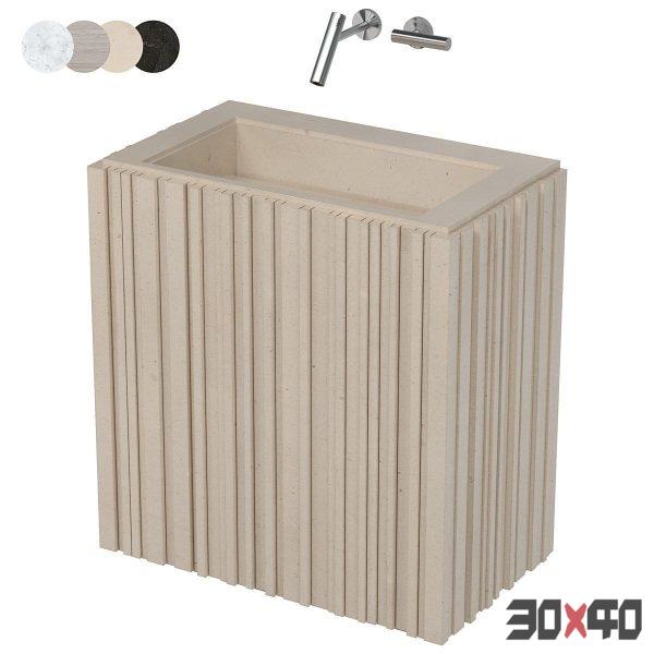 SALVATORI Ishiburo washbasin-30x40 Mood