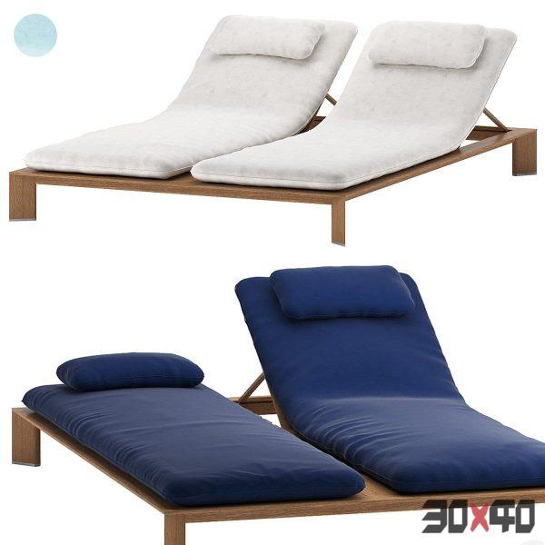 DECKER chaise longue from YAGHTLINE