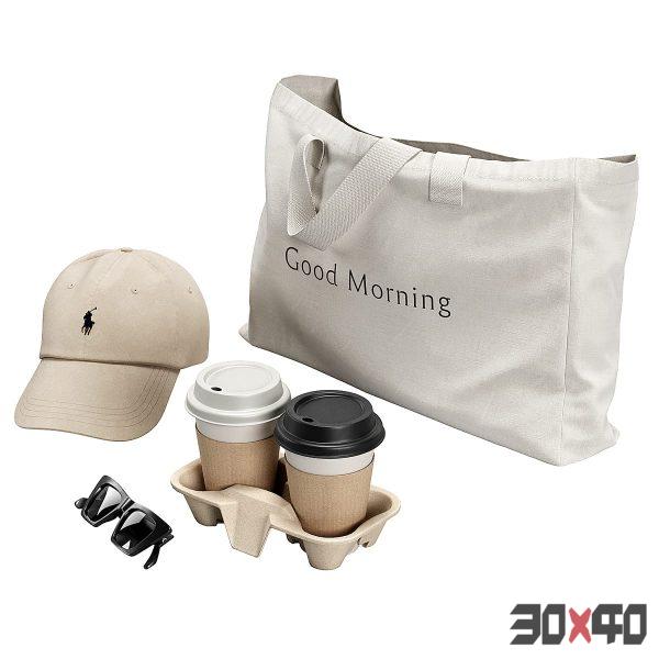 Tote Bag & Paper Cups