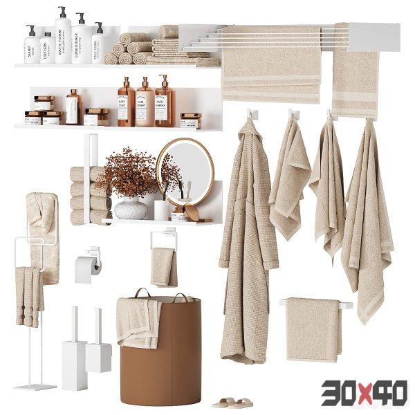 Bathroom set 08/ Decorative set for the bathroom-30x40 Mood