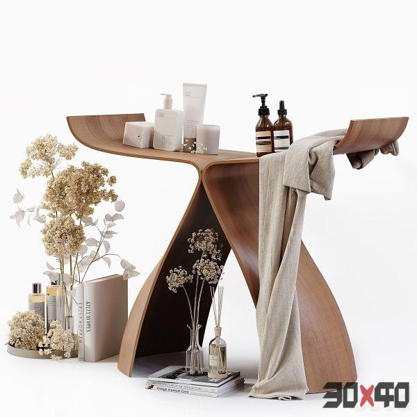 Wooden Bathroom Tools 13-30x40 Mood