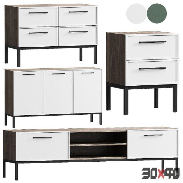 Chest of drawers,Bedside table,TV Nicole