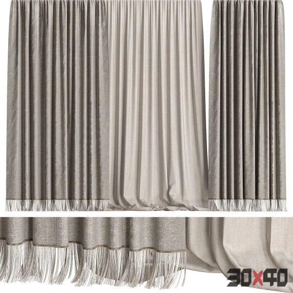 Curtains with Fringe-30x40 Mood