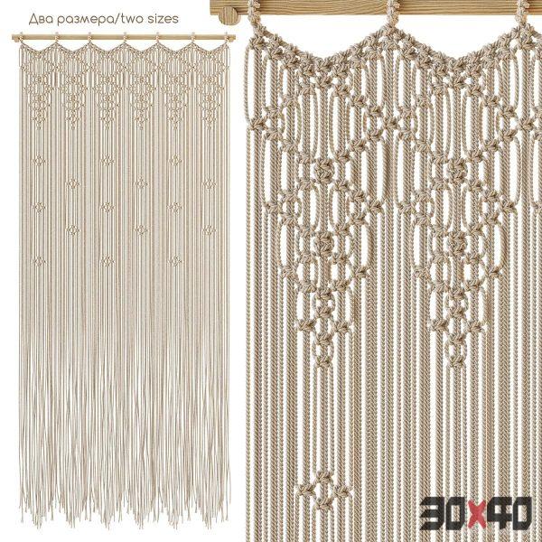 Macrame curtain KaktusDecor