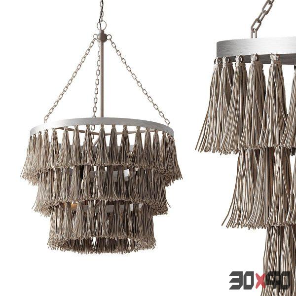 Light Dimmable Tiered Chandelier-30x40 Mood