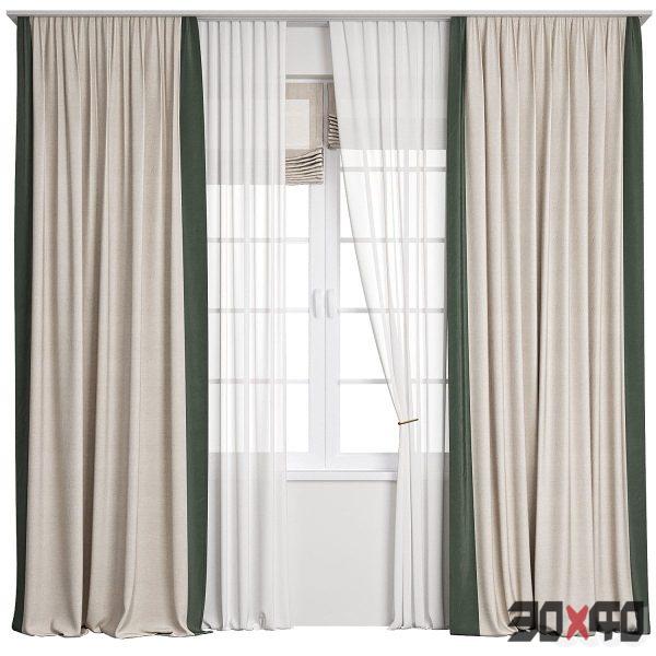 Curtain 63/ Curtains flax-30x40 Mood