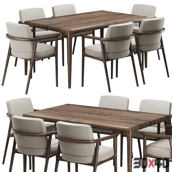 Dining chair and table191-30x40 Mood