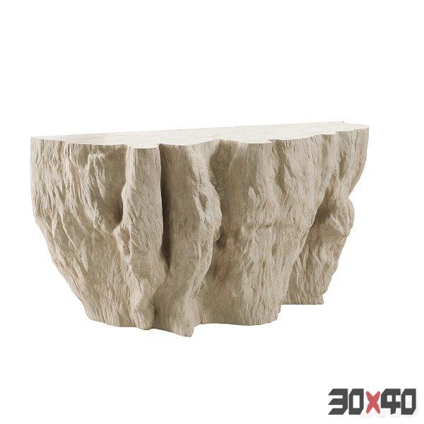 Palecek Camilla Fossilized Clam Console