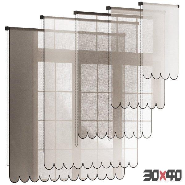 Scallop Roller Blinds-30x40 Mood