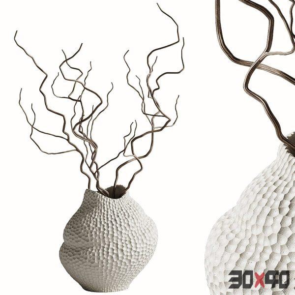 Isla Vase with Branches-30x40 Mood