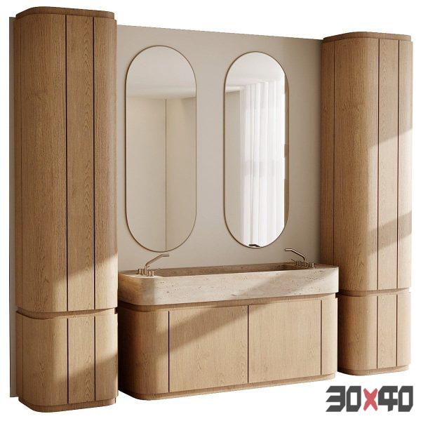 Bathroom furniture by Fauset Bathroom 128-30x40 Mood